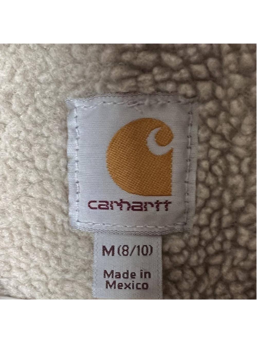 Carhartt Sherpa Lined Utility Workwear Vest Women’s Medium 8 - 10 Full Zip Gray - Picture 6 of 7